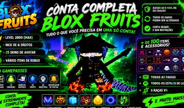 Conta de Roblox Blox Fruits Completa Frutas Permanente !