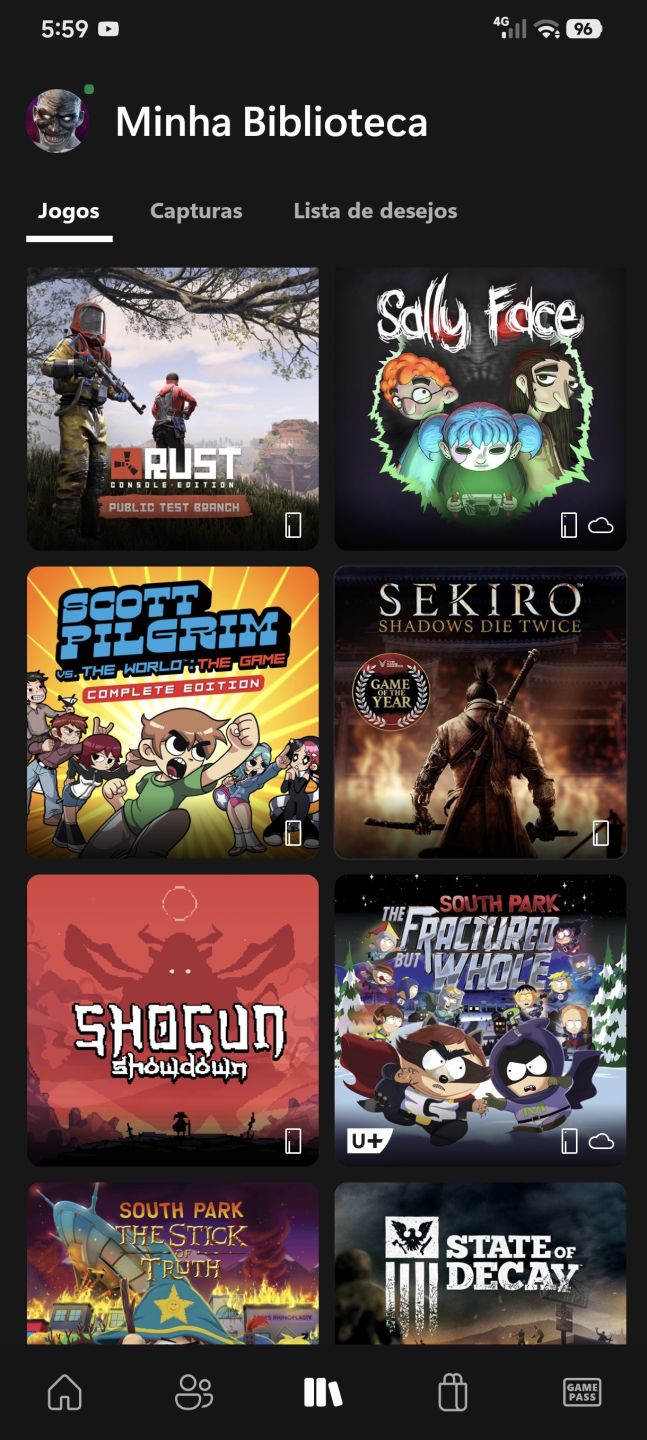 CONTA XBOX+ 37,600G SALLY FACE, FRAN BOW, SEKIRO, RUST console