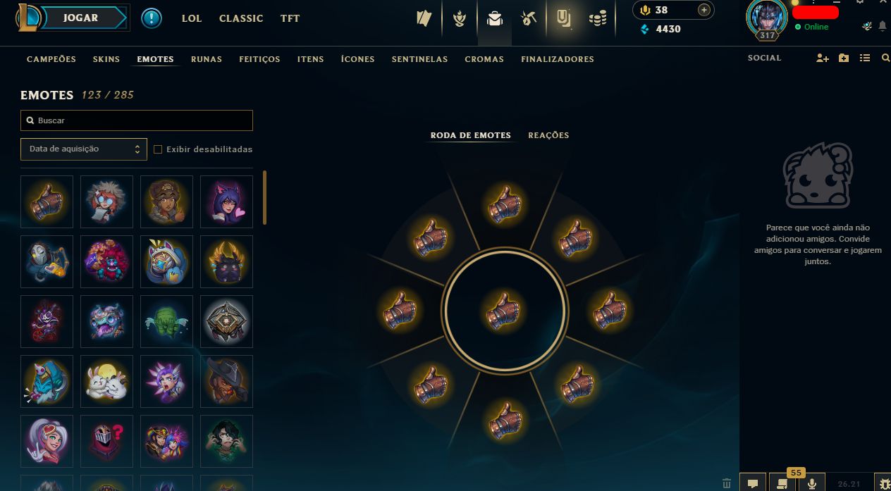 CONTA LOL + VALORANT | 179 SKINS | 160 CAMPEÕES | SKIN DE VANDAL E OPERATOR
