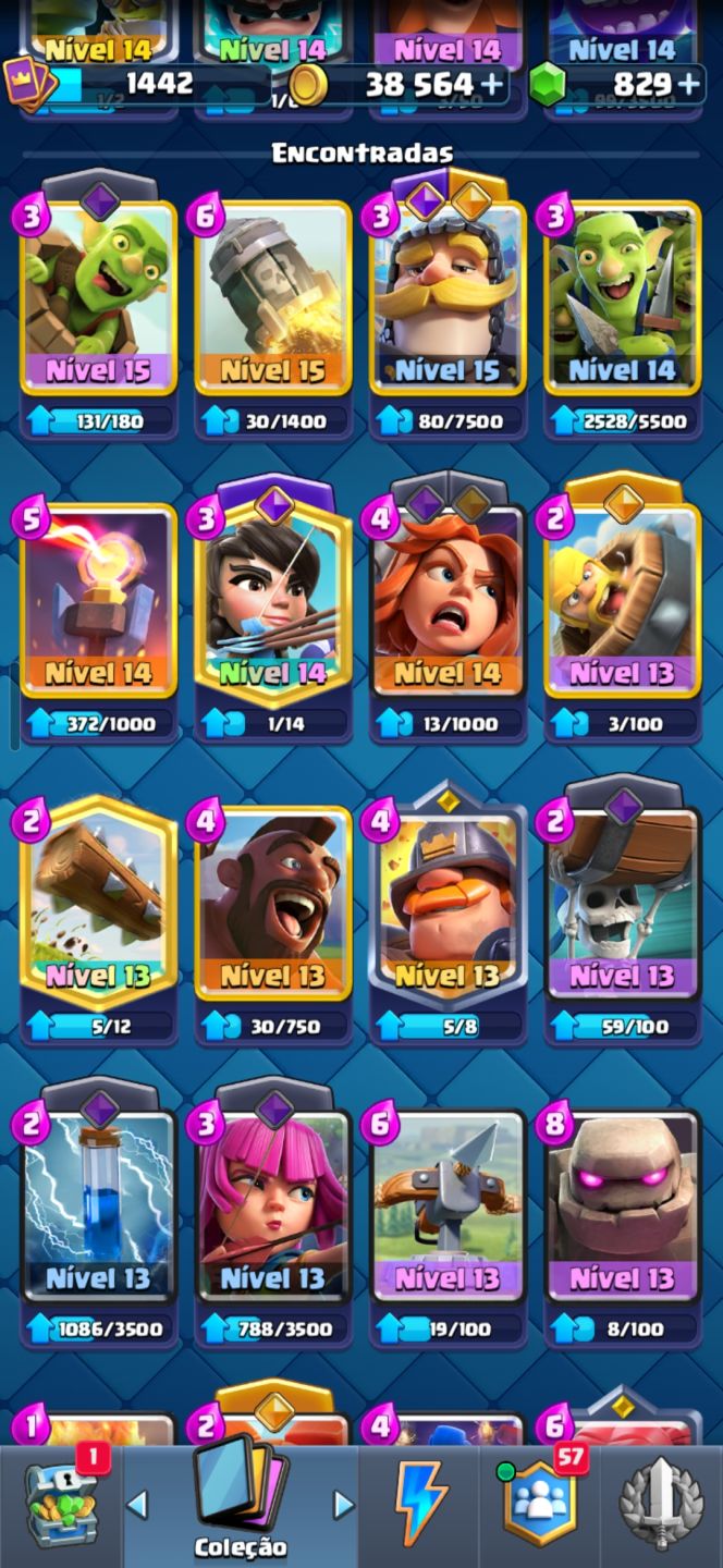 CONTA DE CLASH ROYALE E BRAWL STARS JUNTAS