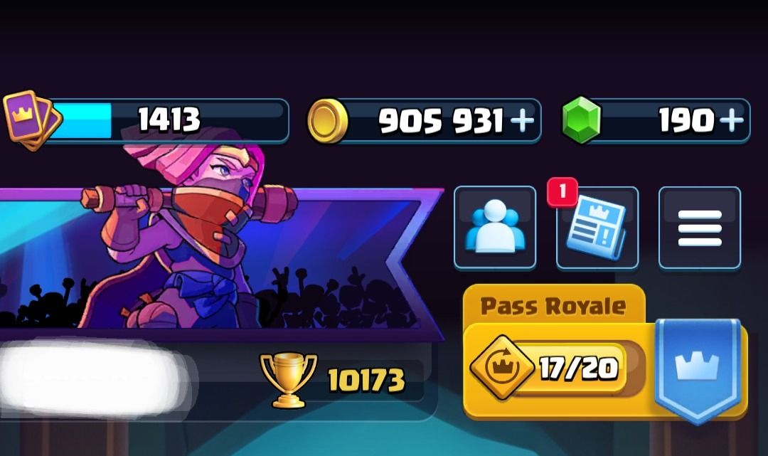 Conta de Clash Royale | 10k+ troféu | Conta Boa para começar