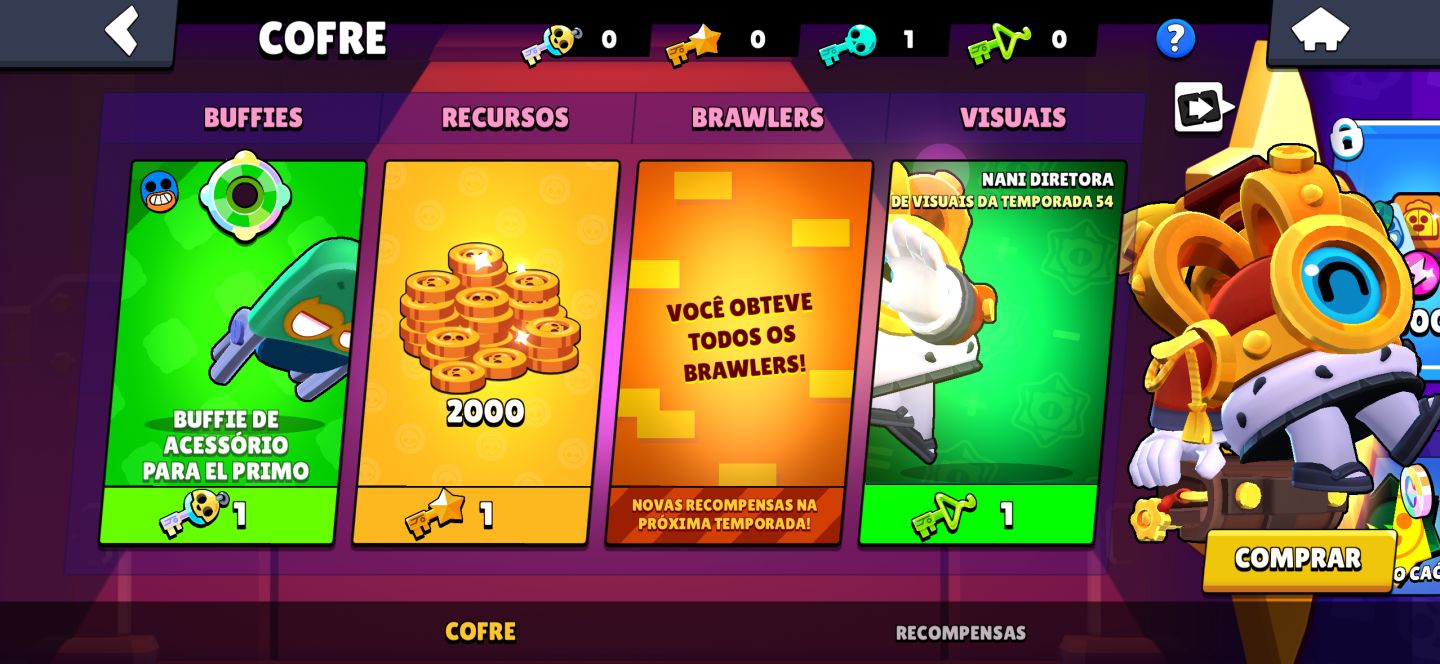 Conta de braw stars conta com varias skins miticas e epicas conta de 2023