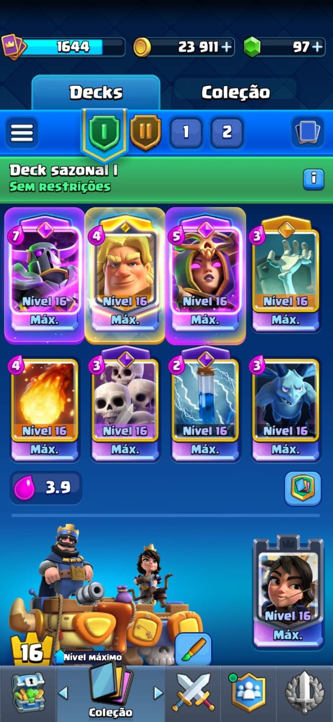 CONTA CLASH ROYALE +14K TROFÉUS!!!