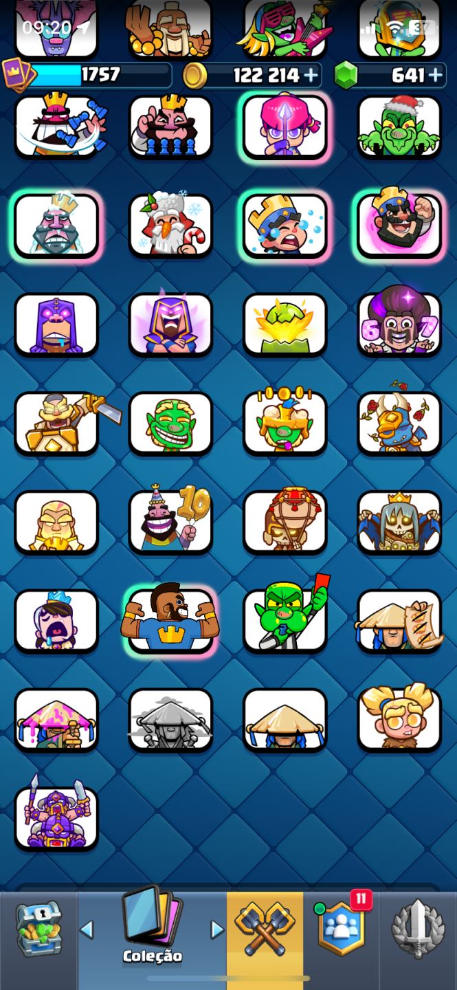 CONTA DE CLASH ROYALE/ OF CLANS/ HAY DAY