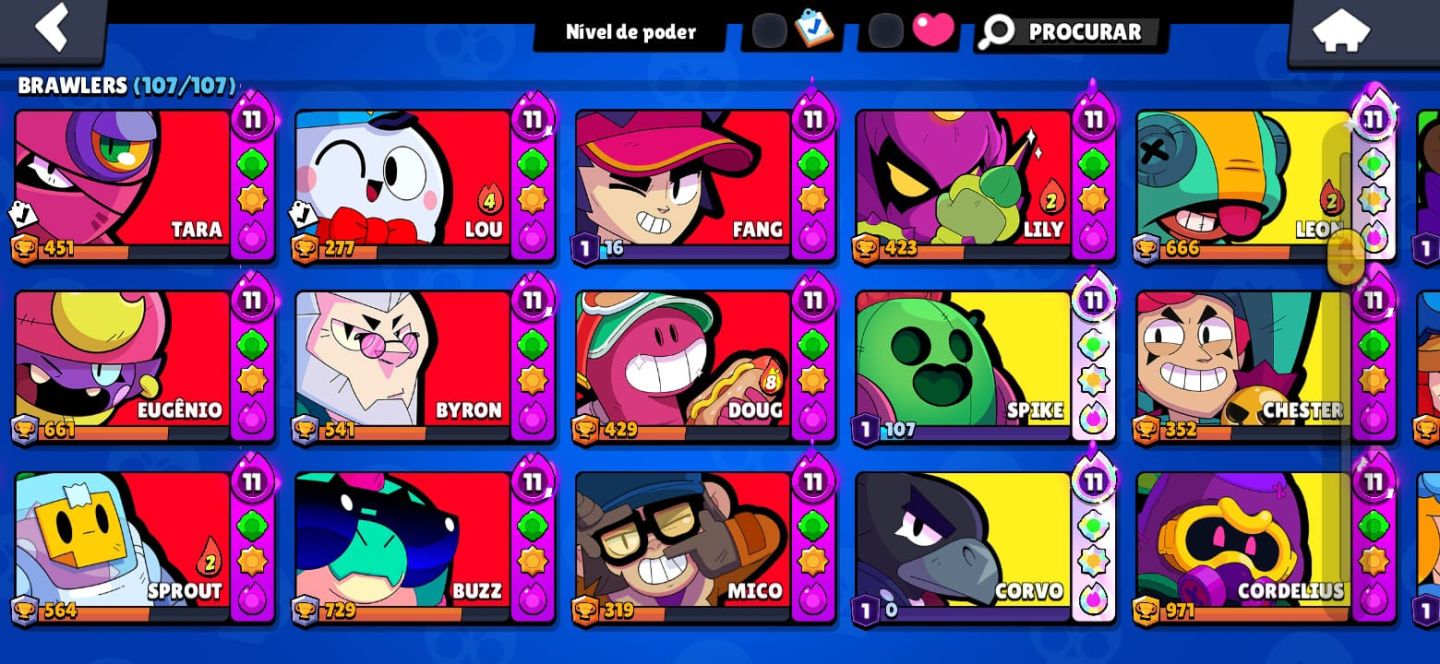 PACOTE 2 CONTAS: BRAWL STARS + CLASH ROYALE | FULL COLEÇÃO