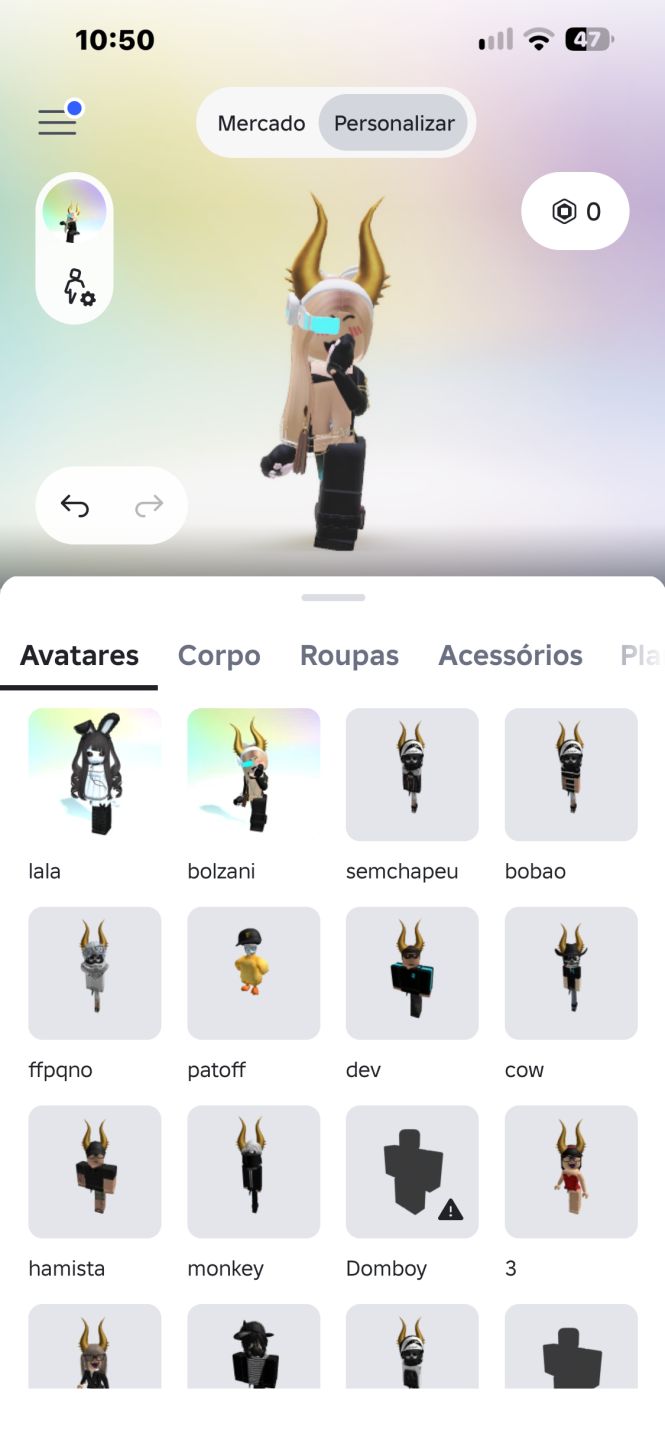 Conta korblox e muitos itens de avatar, passo ela numa de ff