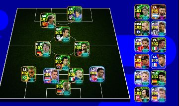 CONTA DE EFOOTBALL COM MESSI 2022 BIG TIME + MATTHAUS 107 + 5 MIL MOEDAS