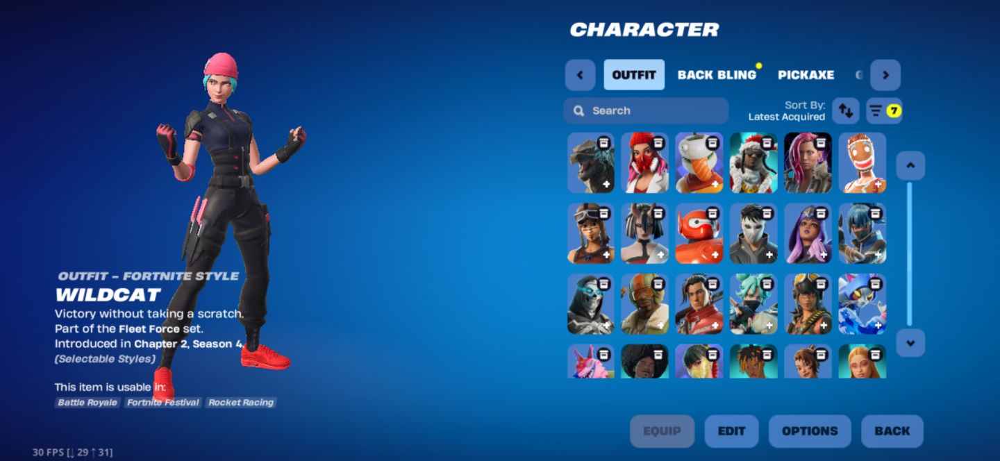 CONTA DE FORTNITE COM WILDCAT