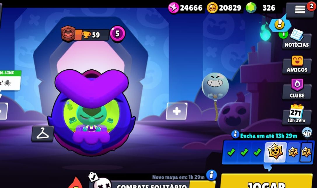 Conta de brawl stars muito boa e com 62 mil troféus