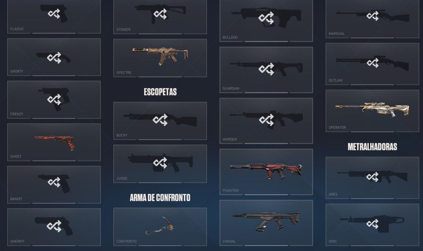 CONTA VALORANT ASC VARIAS SKINS