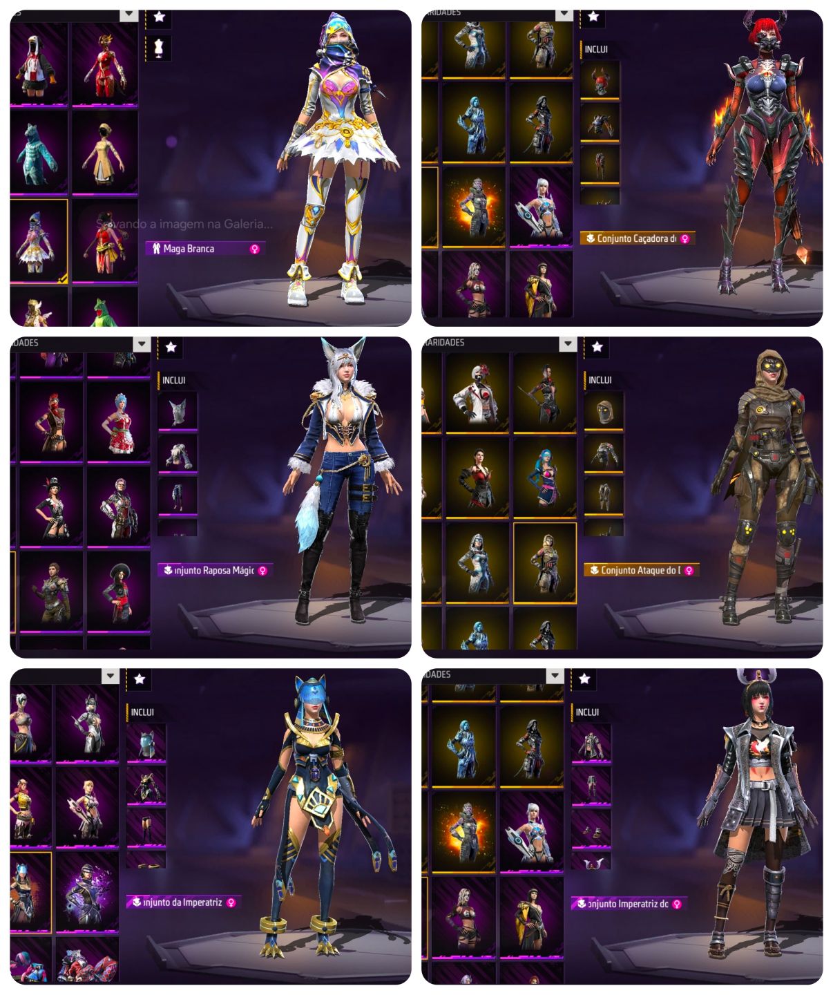 Conta Free Fire OG | Passe 1 Sakura + Angelical + Punho ICE + 15 OLD Incubadoras