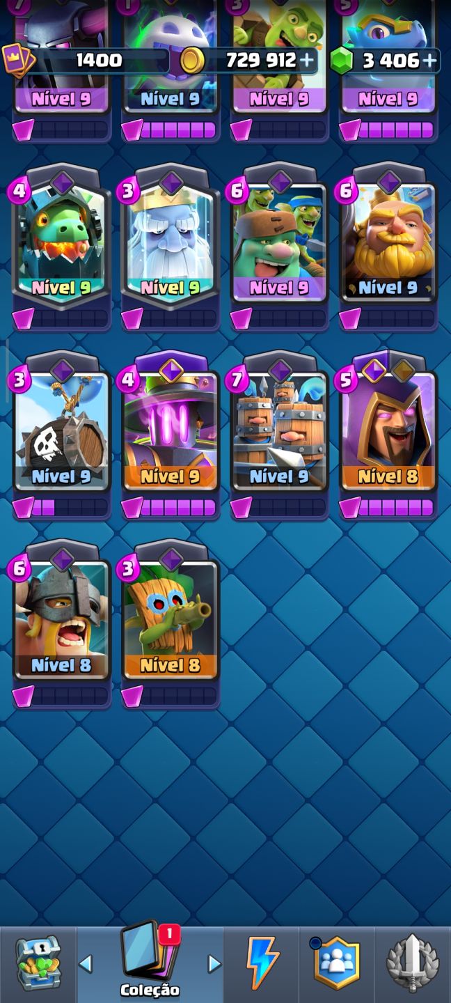 Conta de clash Royale muito top