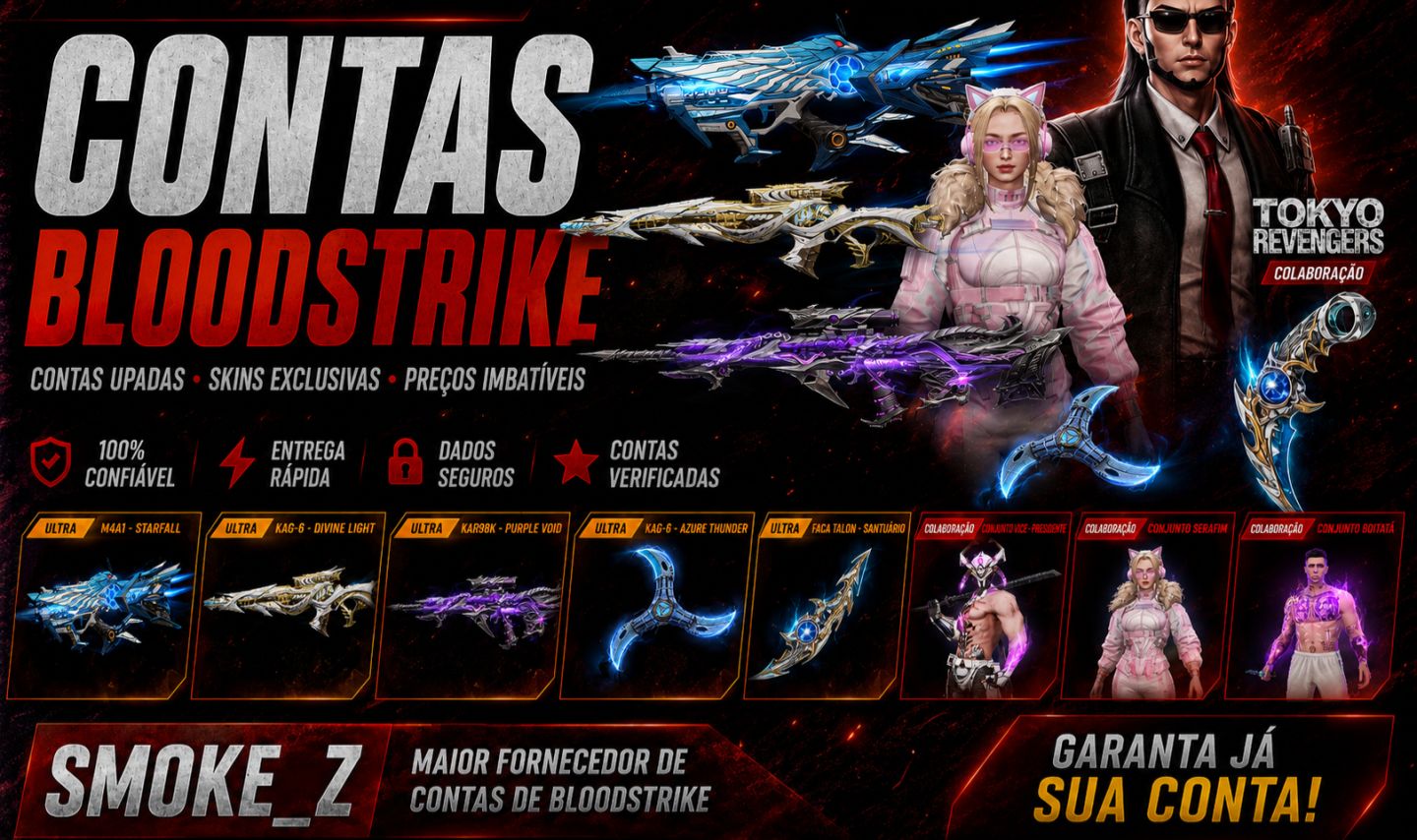 [MELHOR PREÇO] CONTAS BLOODSTRIKE (ETERNAS/FACAS/SKINS) - SKINS JA RESGATADAS