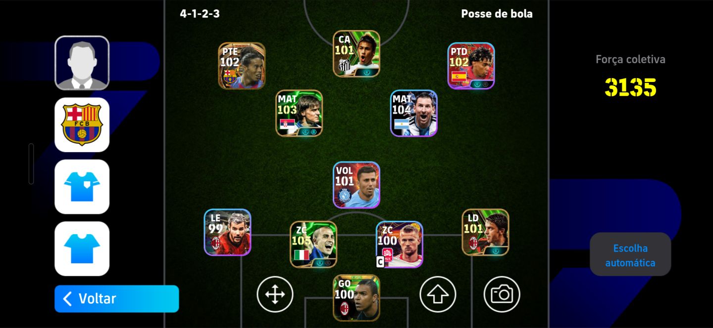 CONTA eFootball | ELENCO FORTE + JOGADORES RAROS | PRONTA PARA JOGAR | 3135