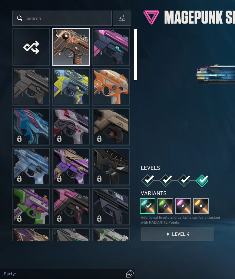 Conta bem basica com varias skins