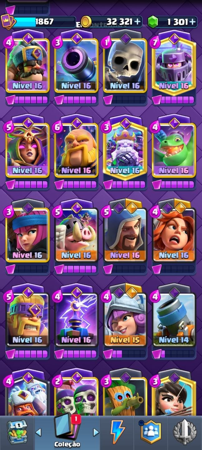 Conta Clash Royale ( MAIOR CAMPEAO )27 Cartas lvl Maximo/26 Evoluções /10 HEROIS