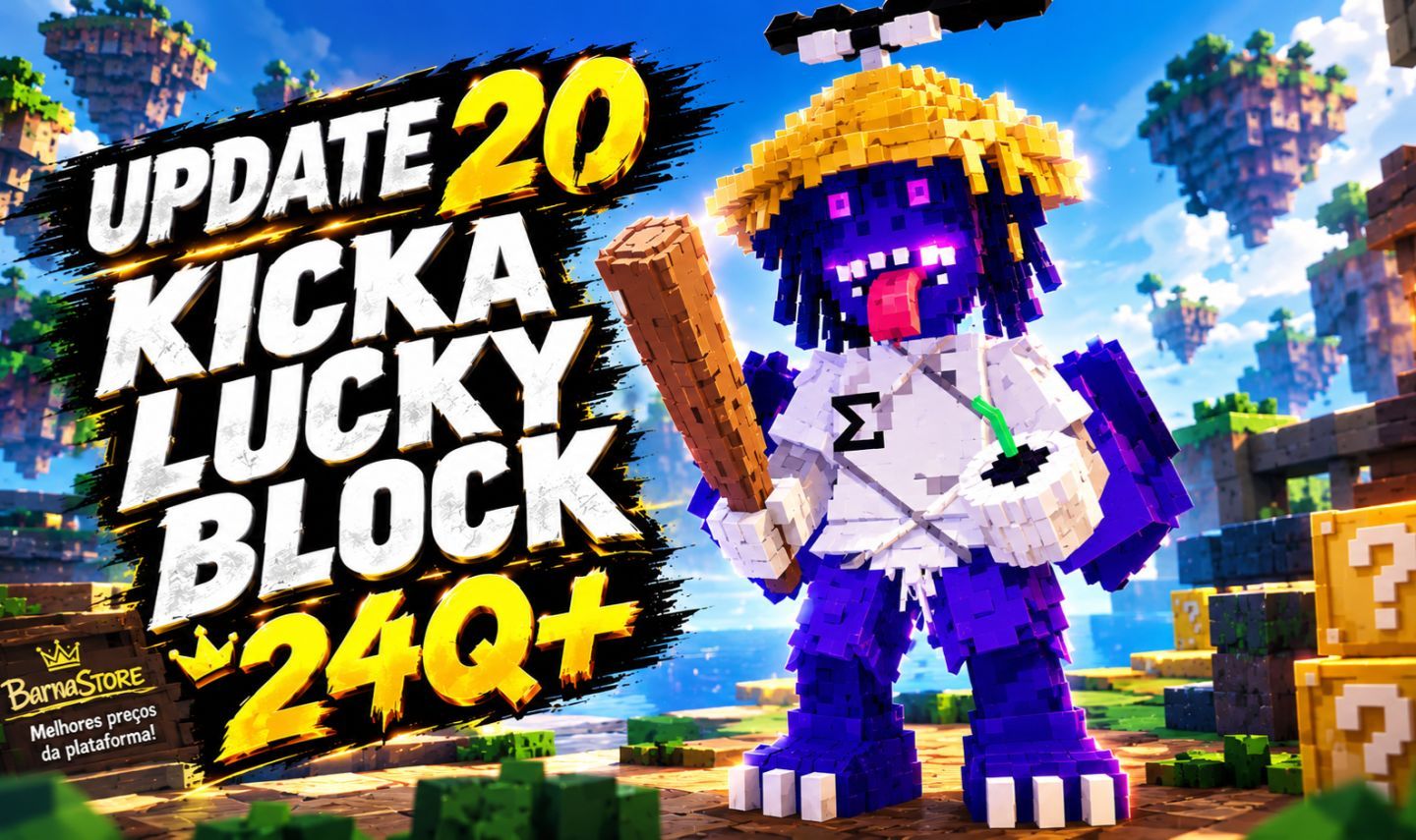Cosmico!(kick a Lucky block/chute um bloco da sorte update 19