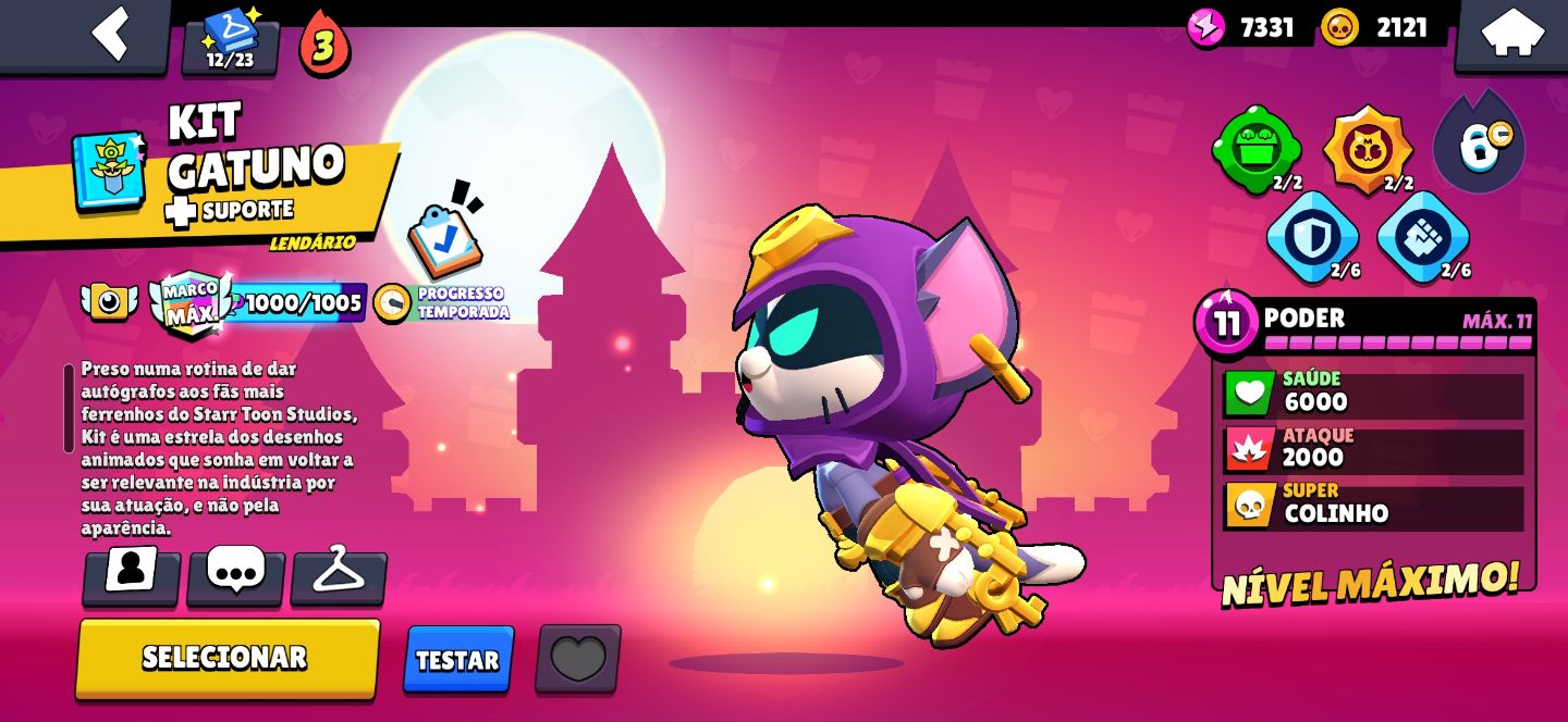Conta de Brawl stars várias skins e Brawlers/ leia a descrição!
