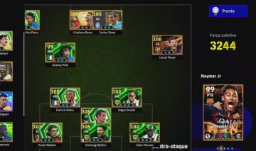 Conta Efootball - PS4 e PS5, com vários jogadores épicos, show time e big time.