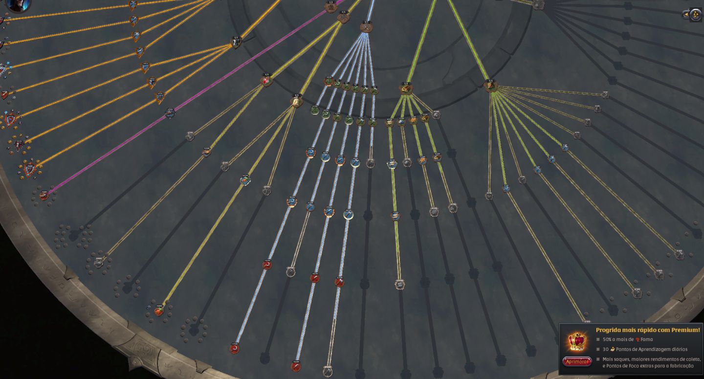 Albion conta 2.440bn/end game coleta t8, itens 120