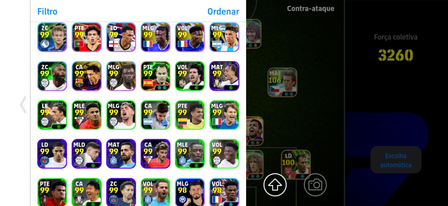 Conta efootball mobile top com uns metas