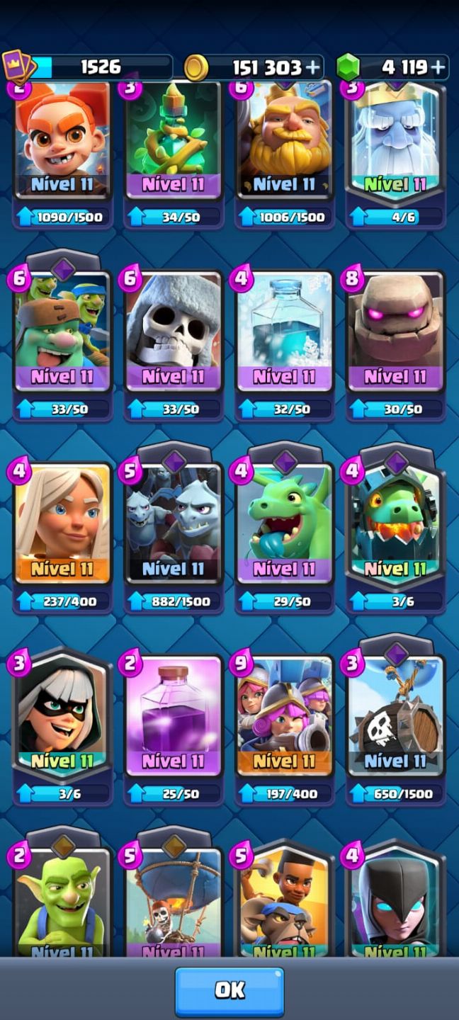 Conta Clash Royale à venda nível avançado!