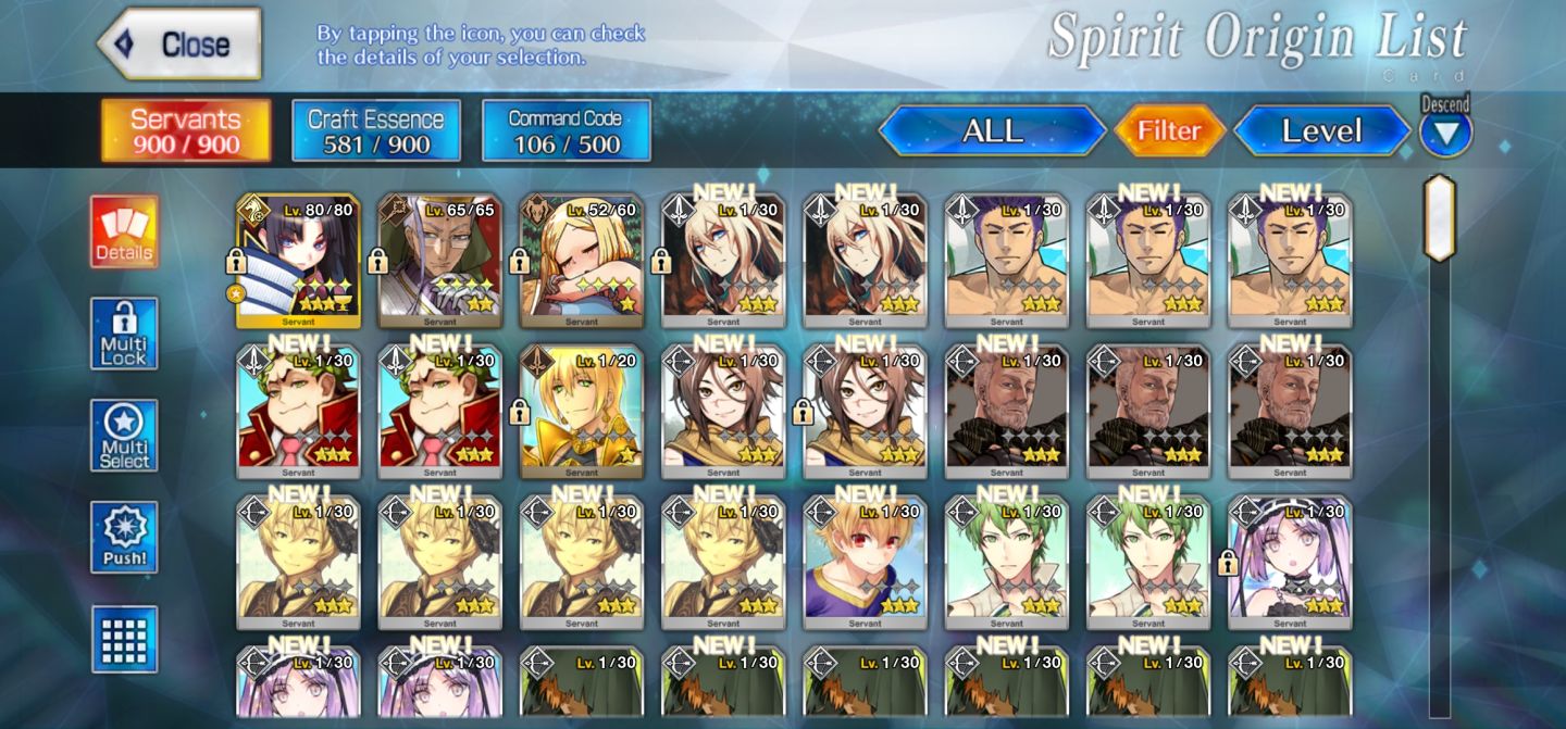 Fate na | 32 Ssr +Nps | End Game