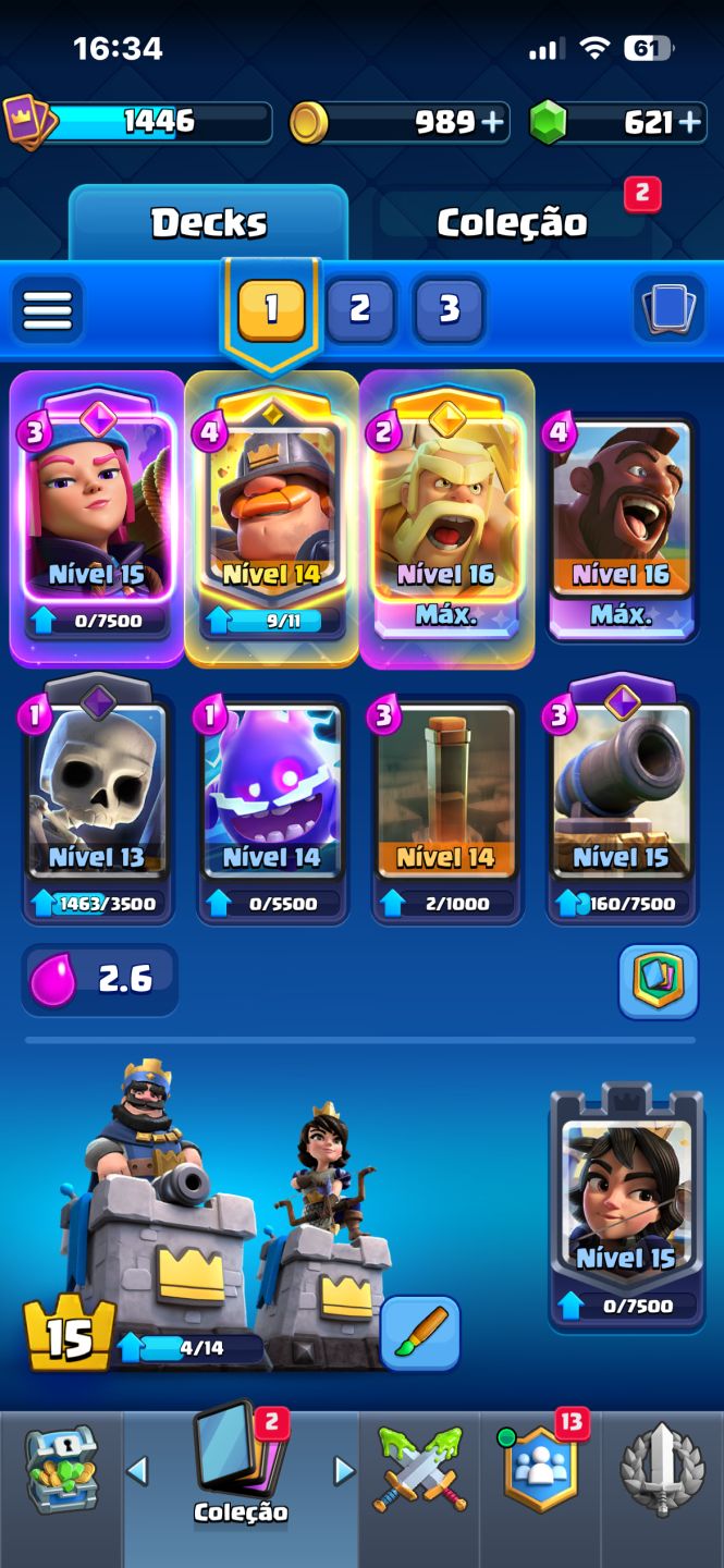 CONTA CLASH ROYALE 12K DE TROFÉUS