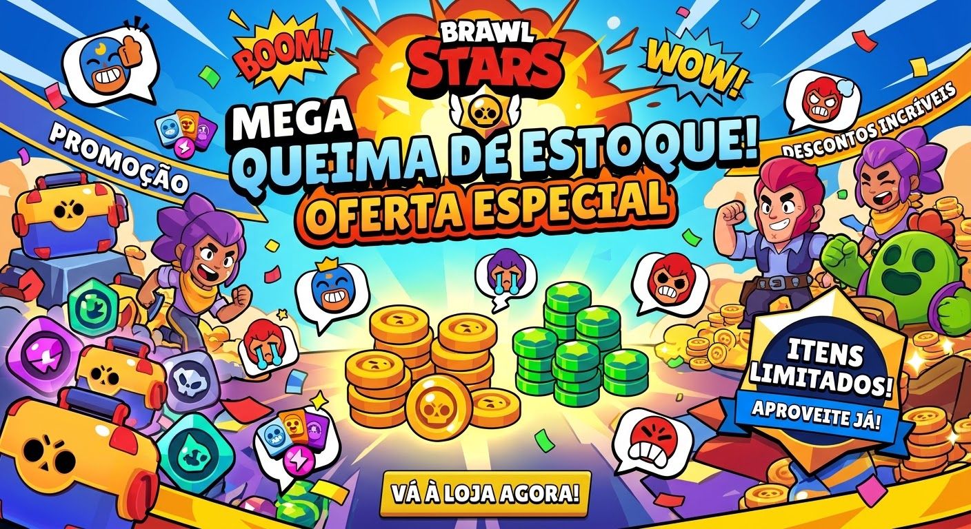 BRAWL STARS - PINS,MOEDAS E EMOTES