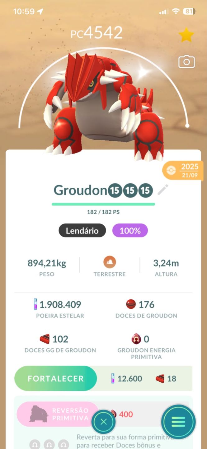 Conta Pokemon GO - Lv 57