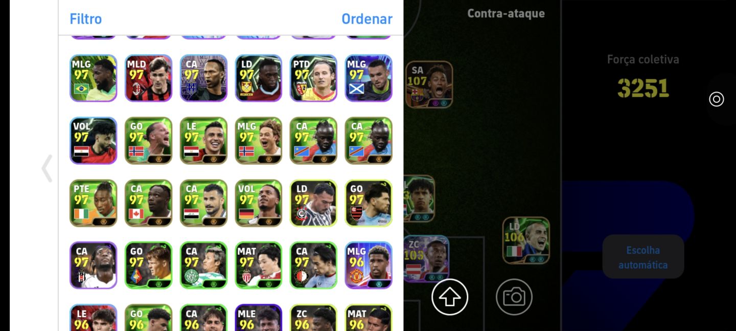 Conta: serv Brasil 3251 força coletiva, Neymar 107 Barça e mbape blitz