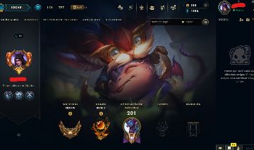 Conta Upada a Mão - 80% de Winrate - 21 Skin - Lvl 89 - 133 Campeões - 14 Cromas