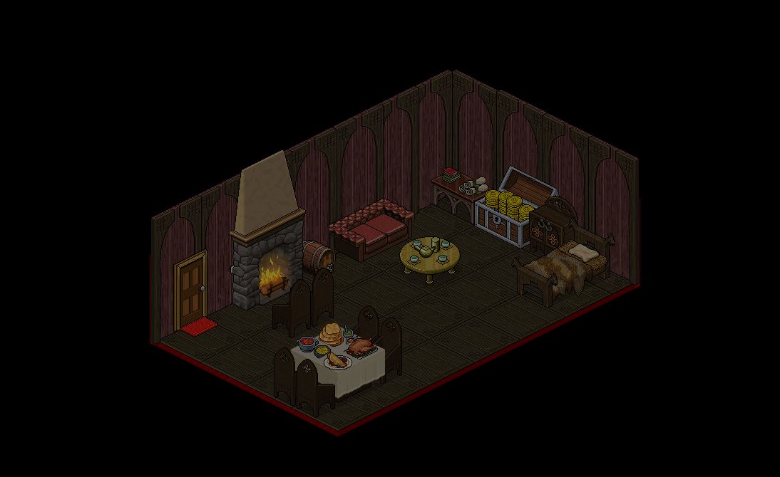 Conta Habbo hotel - Varios Mobis e visuais raros