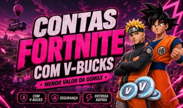 CONTAS FORTNITE COM V-BUCKS | TODOS OS VALORES | PEÇA O SEU | FULL ACESSO