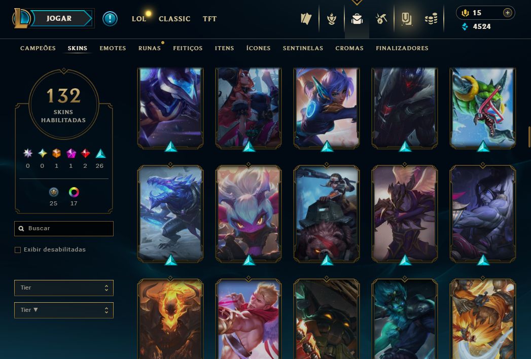 CONTA UNRANKED - 132 SKIN - FULL CHAMP + PREÇO BAIXISSIMO! - 100% SEGURA!
