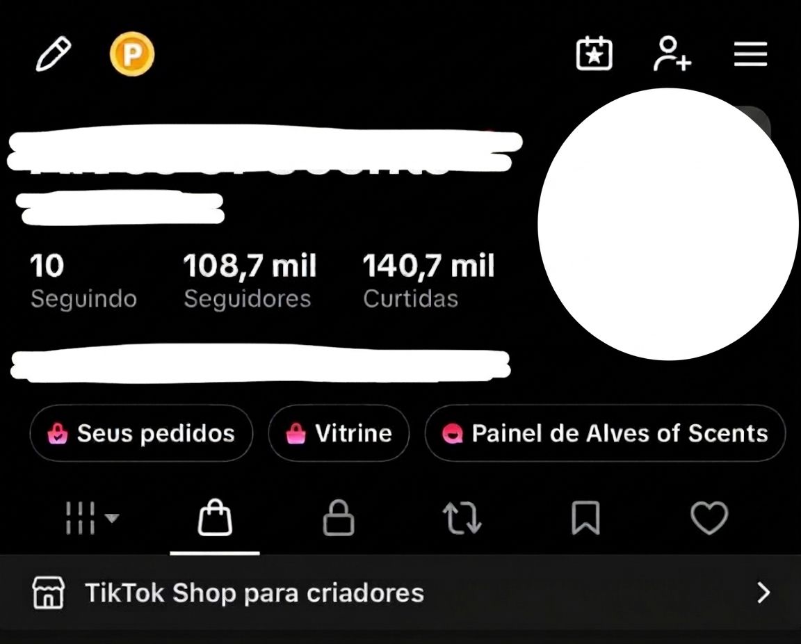 Conta do tiktok +100K de seguidores organicos