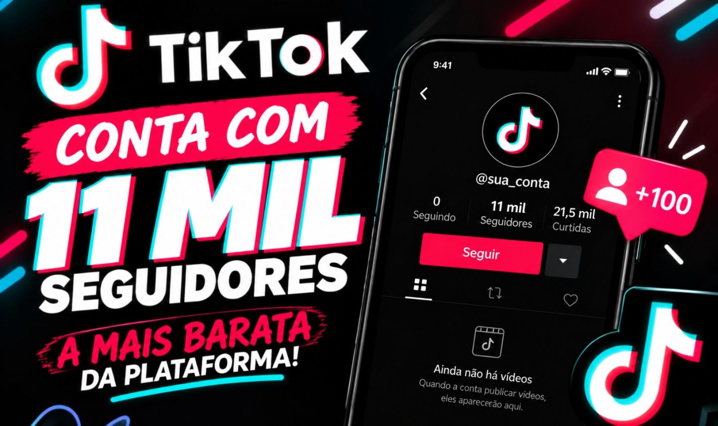 Conta TIKTOK 11.000 SEGUIDORES REAIS | TIKTOK SHOP + LIVE | PREÇO PROMOCIONAL!