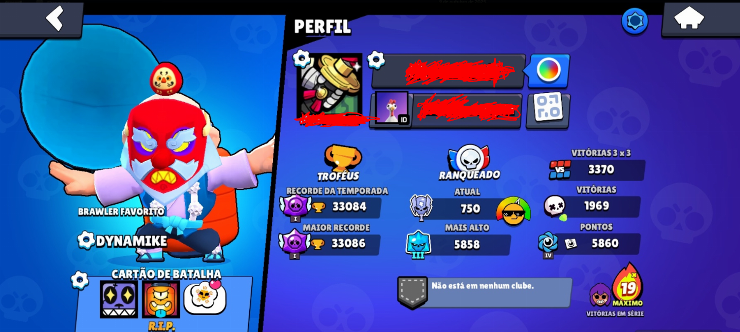Conta supercell id contendo conta brawl stars e clash royale