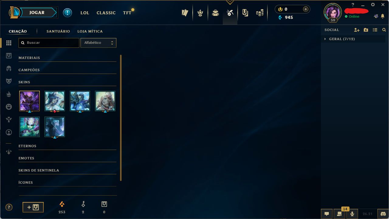 Conta Mestre SoloQ 894 PDL Main ADC - Honra 5
