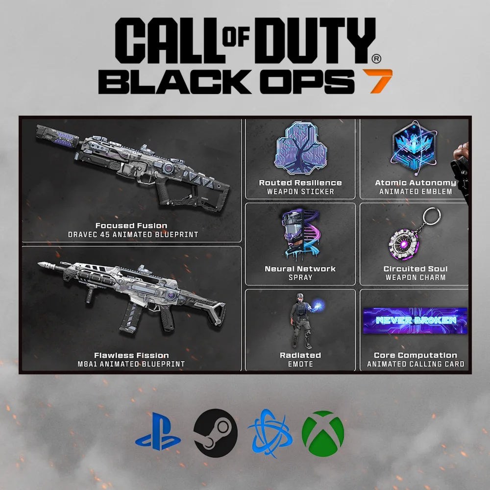 (MENOR PREÇO) SKINS CODIGO/KEY Black Ops 7 - BO7 + XP DUPLO/MONSTER/MULLER/RAVER