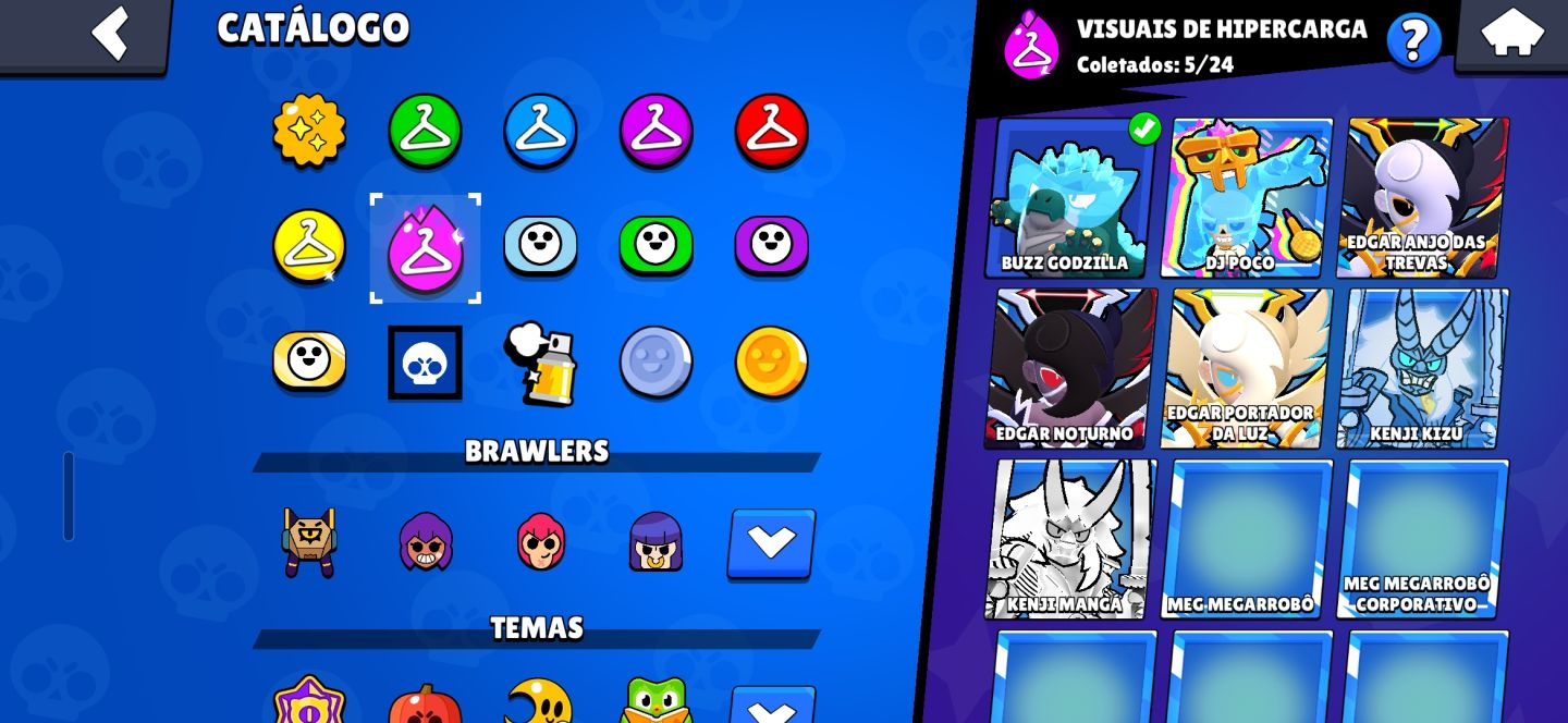CONTA DE BRAWL STARS COM 3 SKIN RARAS