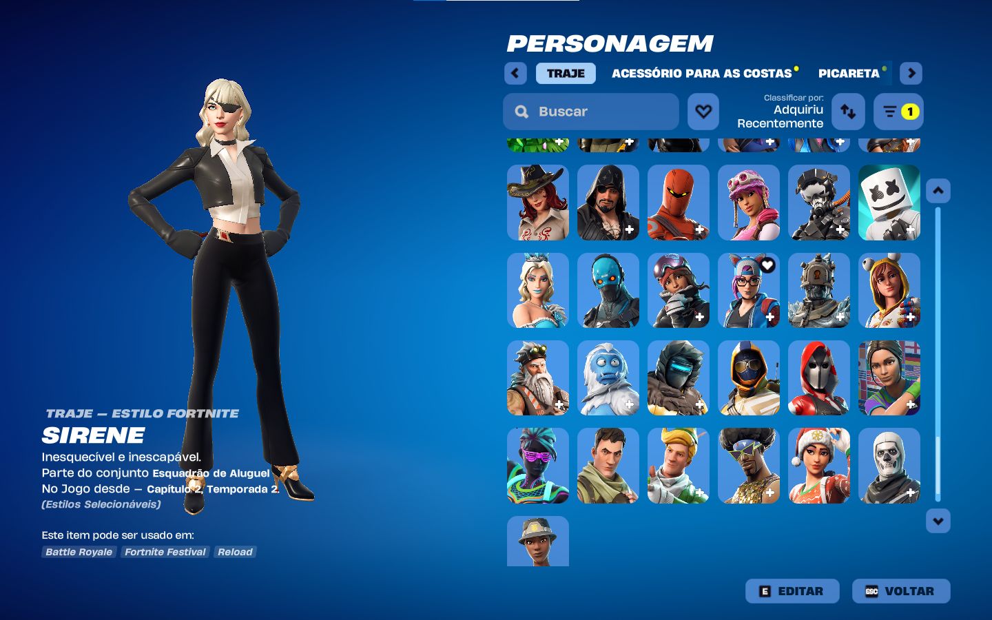 CONTA FORTNITE OG (CAPÍTULO 1) +160 SKINS | VARINHA ESTELAR | ACESSO COMPLETO