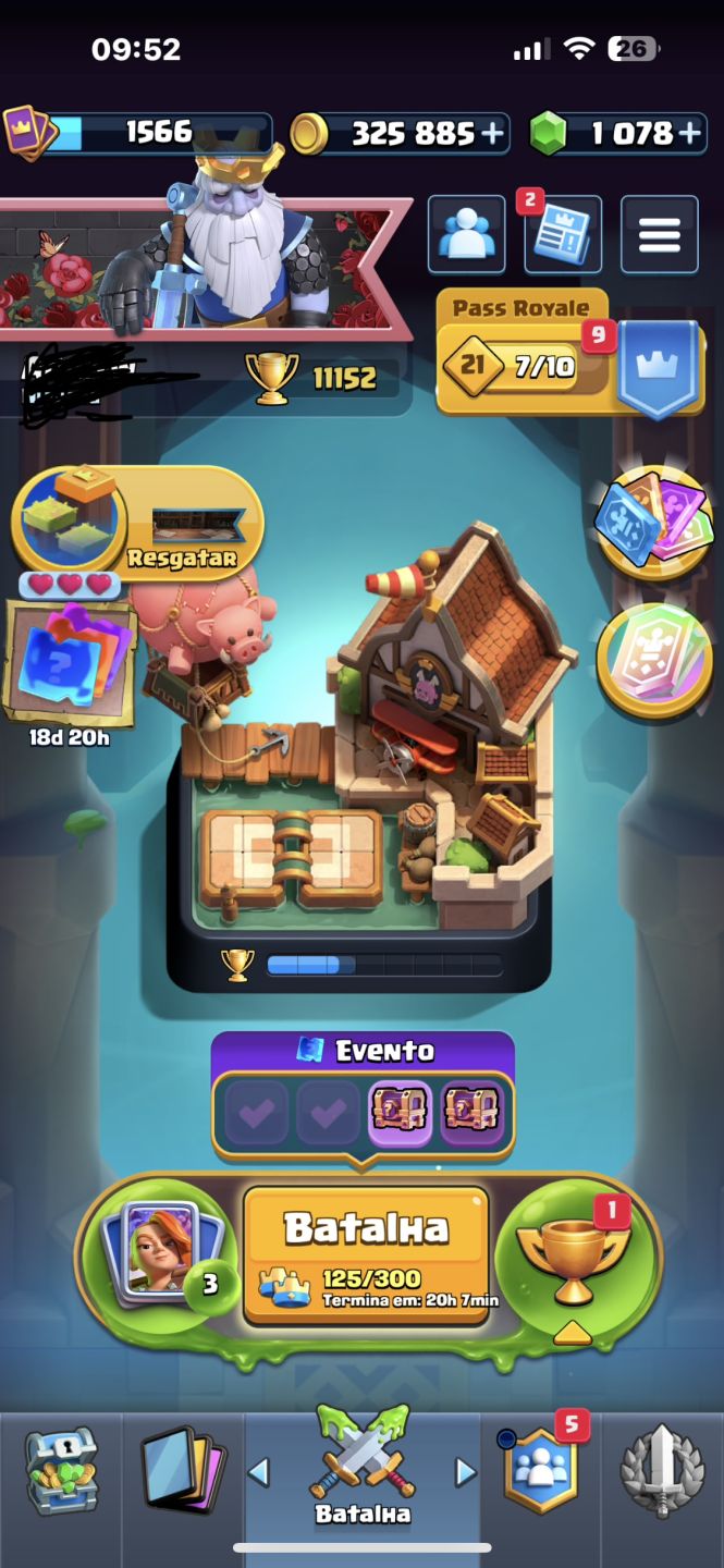 Conta Clash Royale 13 mega evoluções e 4 heróis
