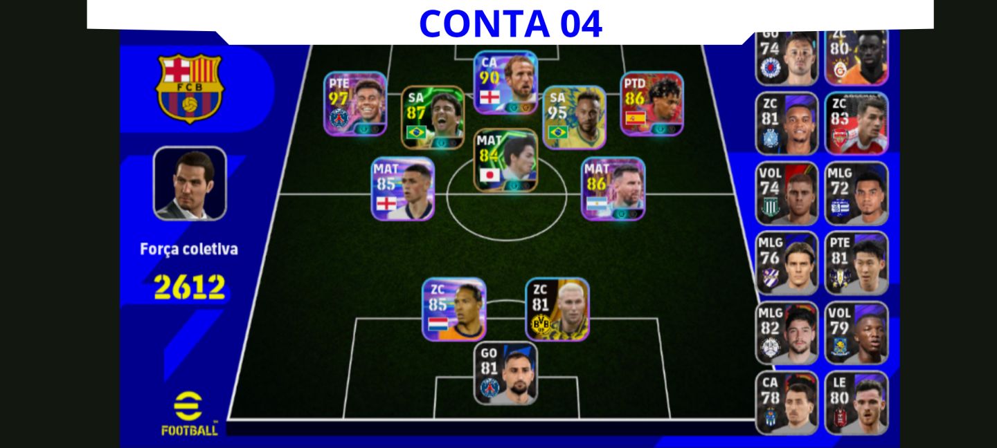 Contas eFootball Iniciais com Épicos/Big Times Garantidos!