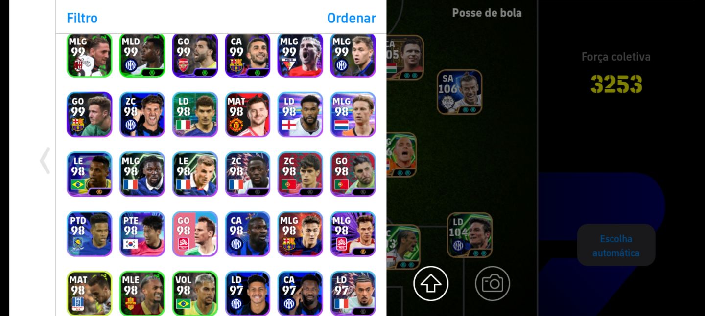 CONTA EFOOTBALL 3253 DE FORÇA! ELENCO ABSURDO, SÓ BRABO!