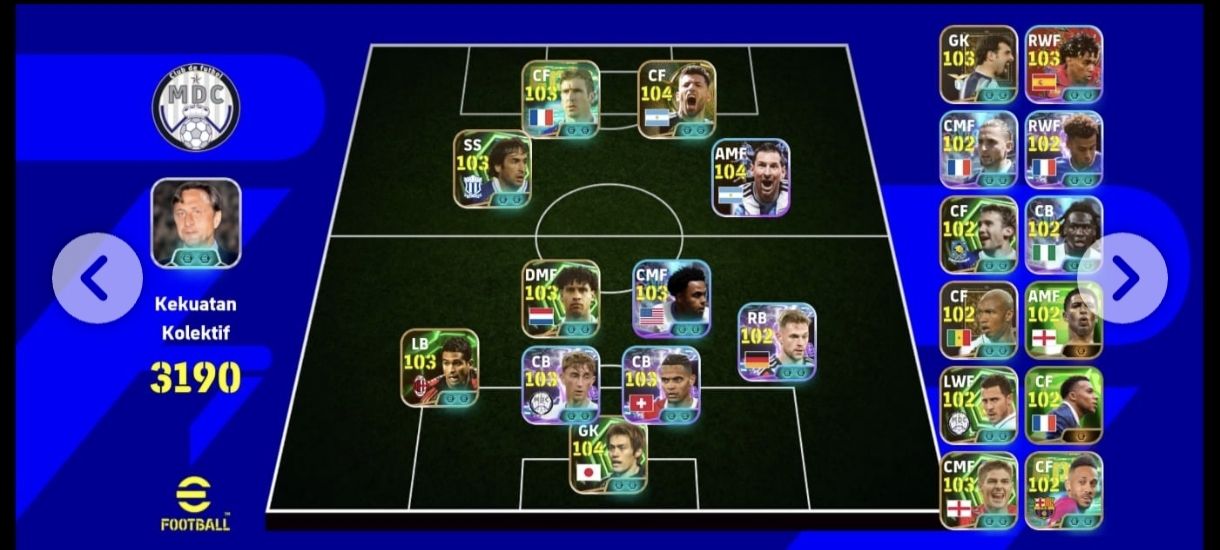 CONTA EFOOTBALL| 3190 OVER