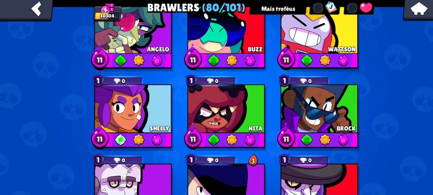 Conta de brawl e clash muito rara