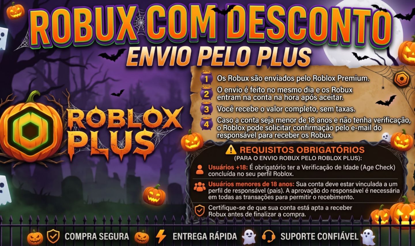 Robux Entrega via Roblox Plus (ENVIO RÁPIDO)