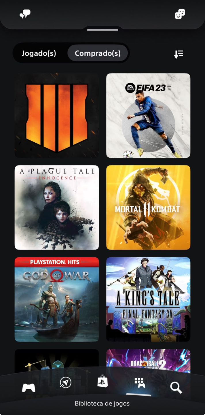 Conta PSN PS4 | COD BO3, FIFA 23, Dragon Ball Xenoverse 2, God of War e mais