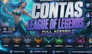 CONTAS SMURF LEAGUE OF LEGENDS + ESCOLHA SEU ELO + ENTREGA RÁPIDA